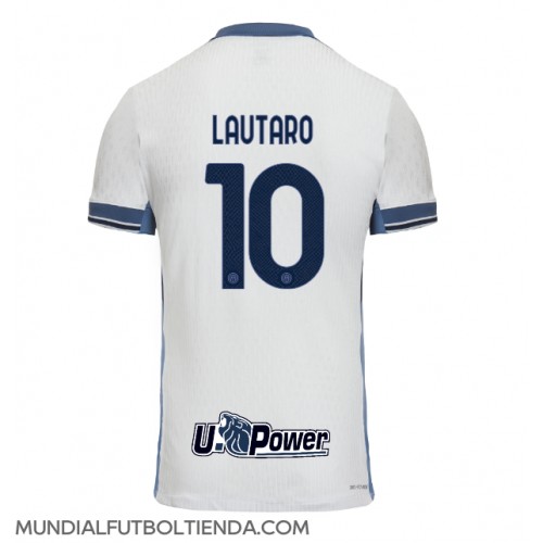 Camiseta Inter Milan Lautaro Martinez #10 Segunda Equipación Replica 2024-25 mangas cortas